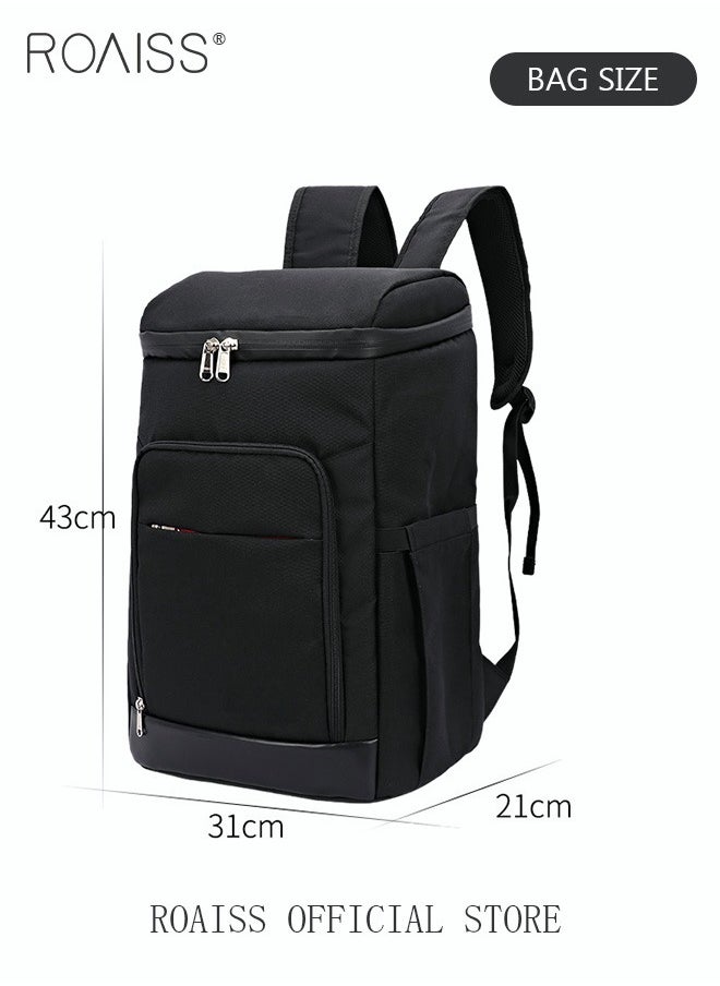 roaiss - Outdoor 27 Cans Cooler Backpack Insulated Bag with Bottle Opener Waterproof Oxford Ice Refrigerated Fresh-keeping for Men Women Picnic/BBQ/Beach - Image 1