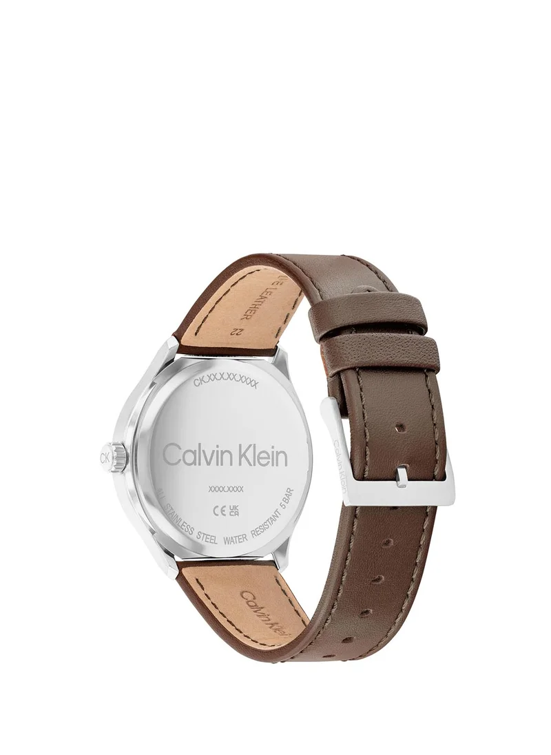 كالفن كلاين Men's Analogue Watch with Date Display Window