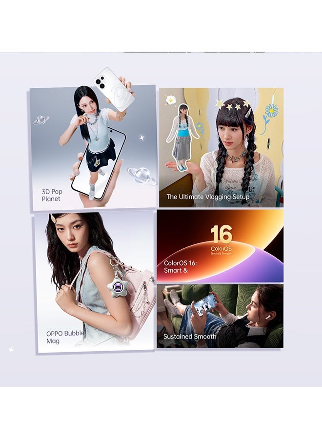 OPPO Reno16 Pro 5G Dual SIM Pop White 12GB RAM 512GB with FREE Enco Buds 3 Pro, Google Cloud Storage, Spotify Premium, Super Fast Car Charger & VIP Card Warranty – Middle East Version - Image 2