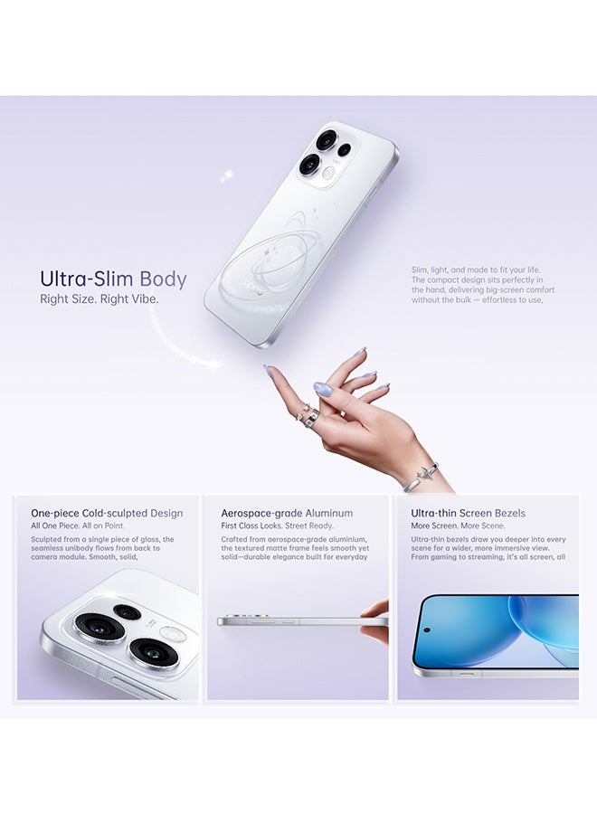 OPPO Reno16 Pro 5G Dual SIM Pop White 12GB RAM 512GB with FREE Enco Buds 3 Pro, Google Cloud Storage, Spotify Premium, Super Fast Car Charger & VIP Card Warranty – Middle East Version - Image 4