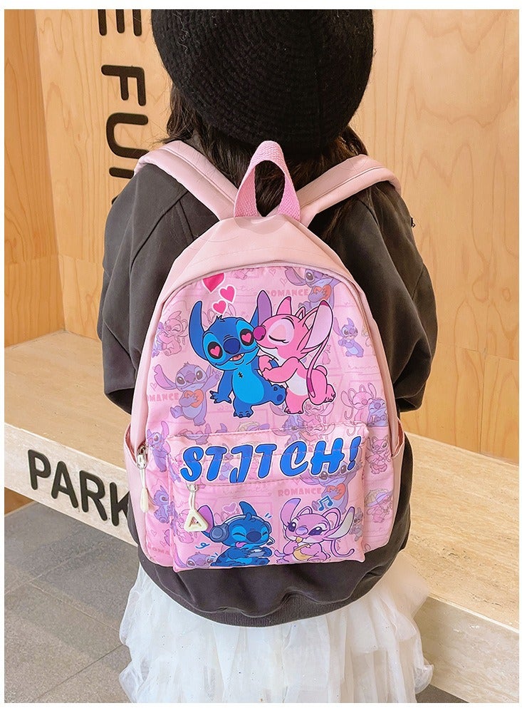 Stitch Children's Large Capacity Schoolbag Boys And Girls Cute Cartoon Backpack Outdoor Leisure Backpack - Image 2