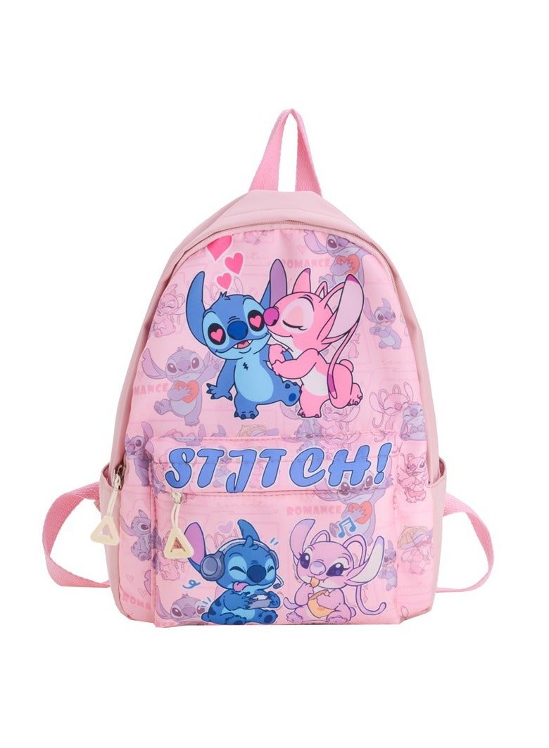Stitch Children's Large Capacity Schoolbag Boys And Girls Cute Cartoon Backpack Outdoor Leisure Backpack - Image 4