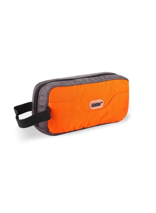 GOX Travel Toiletry Bag Dopp Kit Case for Men Multifunction Packing Organizer Pouch, Orange/Grey, 7.9x4x2.2 Inch (Pack of 1), Toiletry Bag for Travel - Image 1