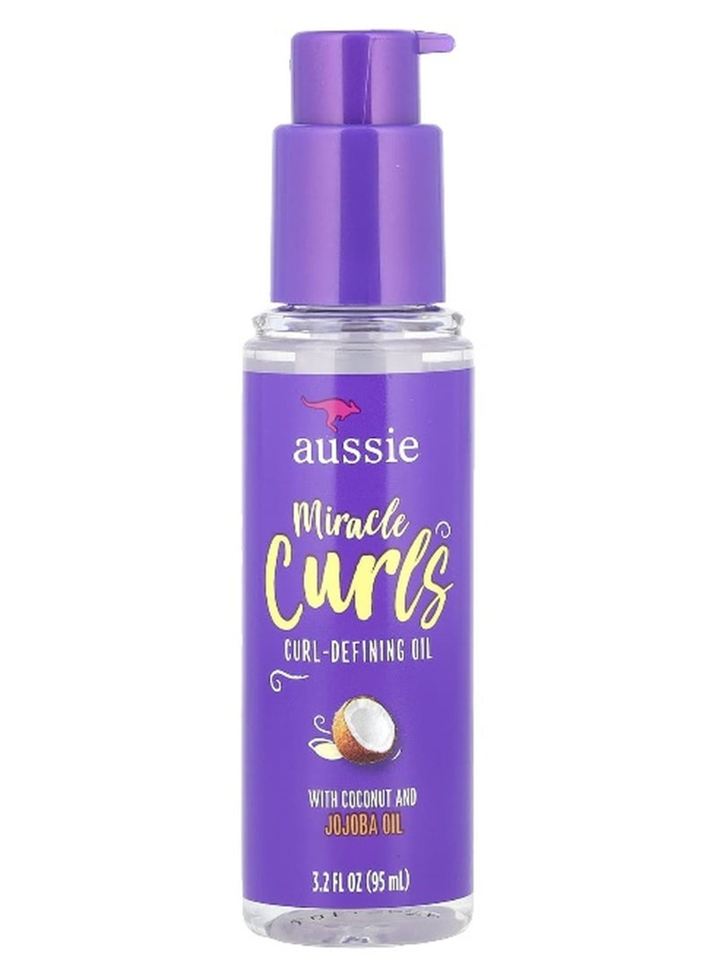 Aussie, Miracle Curls, Curl-Defining Oil, 3.2 fl oz (95 ml) - Image 1