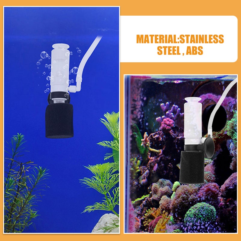 2 Sets Ultra Quiet Mini Air Driven Fish Filter Sponge Filters Air Driven Filter for Small Aquariums with Sponge for Betta and Shrimp Tanks - Image 4
