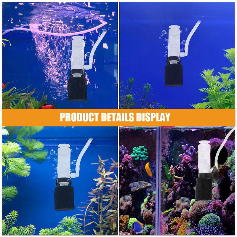 2 Sets Ultra Quiet Mini Air Driven Fish Filter Sponge Filters Air Driven Filter for Small Aquariums with Sponge for Betta and Shrimp Tanks - Image 5