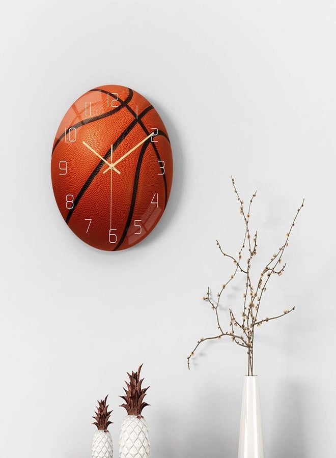 Valentoria Back To School Supplies Basketball Football Soccer Golf Baseball Tennis Wall Clock Bedroom Livingroom Birthday Chritmas Gifts Present for Kids Son Boys Baby Child NBA Basketball MLB Fans (Basketball) - Image 5