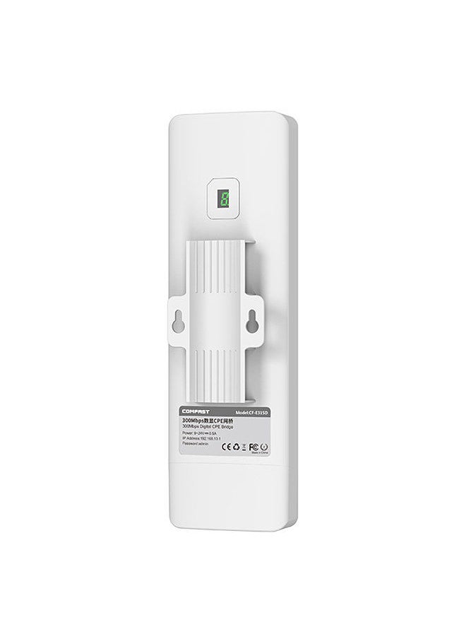 comfast - CF-E315D 300M WiFi Bridge CPE WiFi Bridge Long Distance Wireless Transmission Built-in High-gain Antenna UK Plug - Image 1