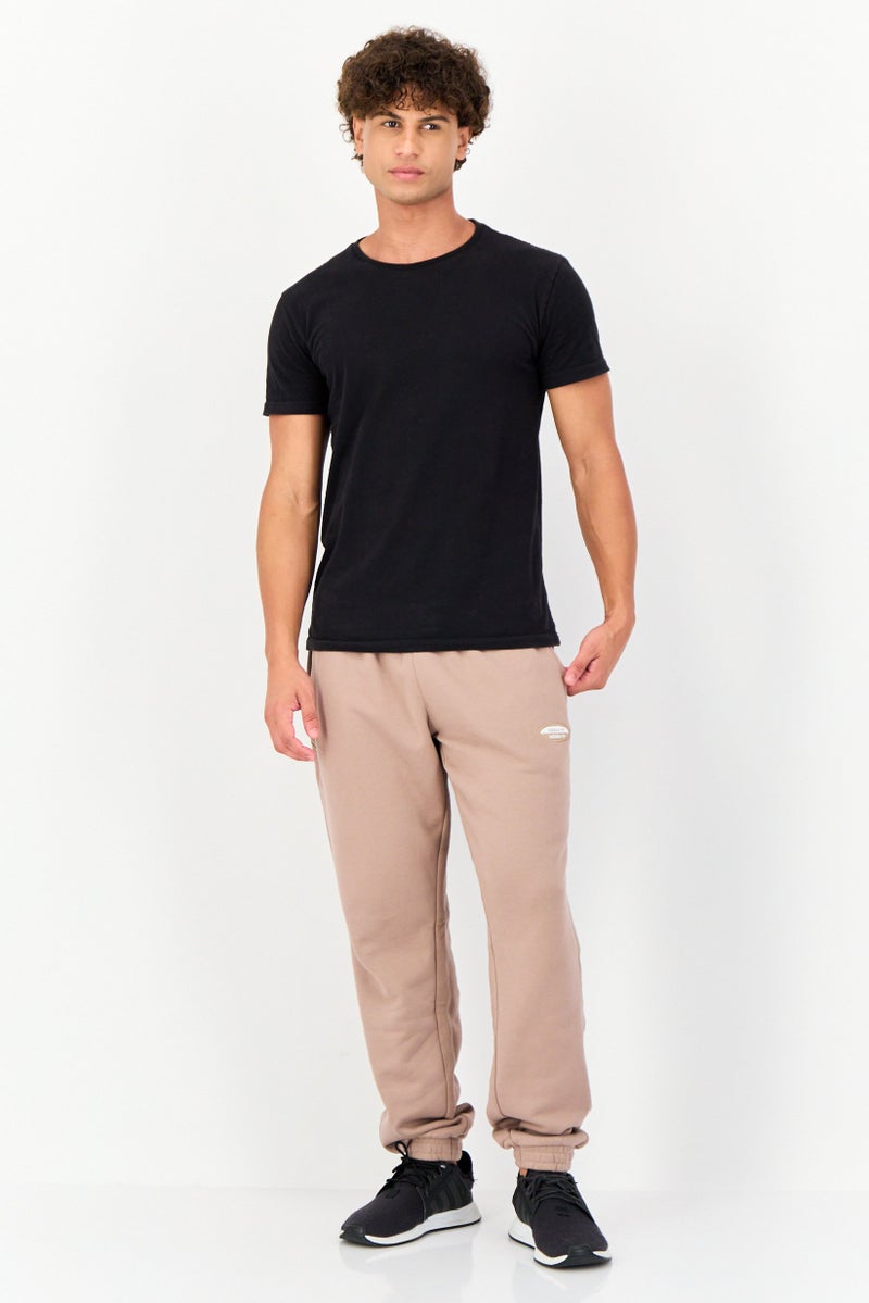 adidas Originals Men Sportswear Fit Brand Logo Outdoor Sweatpants, Light Brown  - Image 2