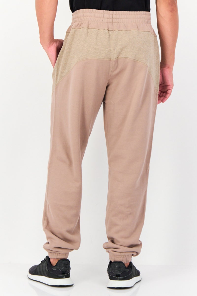 adidas Originals Men Sportswear Fit Brand Logo Outdoor Sweatpants, Light Brown  - Image 4