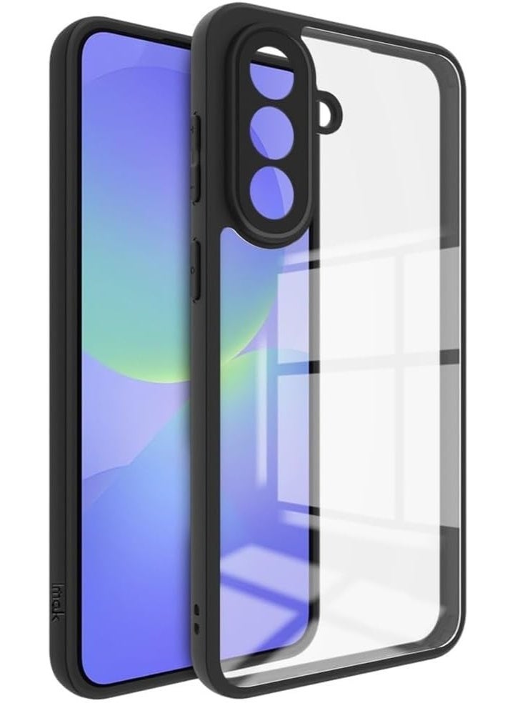 Transparent case for Galaxy A57 phone, shock-resistant made of thermoplastic polyurethane with black edges, 360-degree shock protection for camera protection, non-yellowing, designed for Samsung Galaxy A57 phone, transparent - Image 1