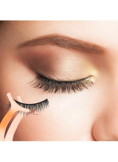 Goolsky 5 Pieces Eyelash Applicator Tool False Eyelashes Applicator Eyebrow Curler Eyebrow Scissors (Rose Golden)  - Image 5