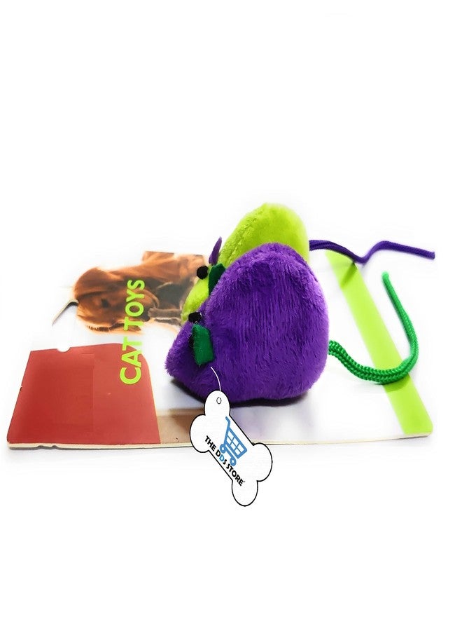 The DDS Store Cat Mouse Toy, 2PCS Mouse Plush Toy Interactive Cartoon Pet Funny Toys for Cats Kittens (Pack of 2) - Image 2