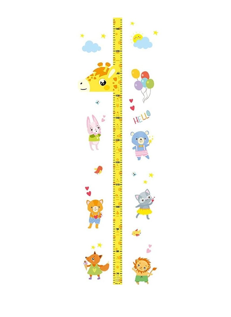 Gonice Children Height Growth Ruler,Removable Adjustable Kids Measuring Chart,Waterproof Hanging Rulers,Cartoon Magnetic,Nursery Wall Decals for Baby Bedroom,Toddler Playroom (yellow giraffe)  - Image 5