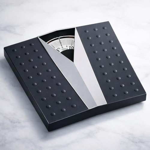 GVC Large-Surface Iron Analog Weighing Scale - Deluxe Weight Machine (Black) - Image 1