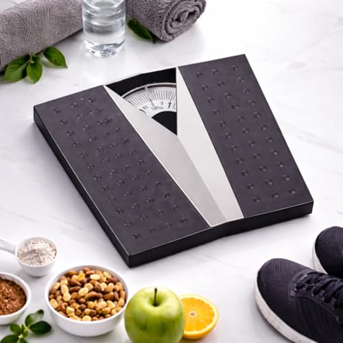 GVC Large-Surface Iron Analog Weighing Scale - Deluxe Weight Machine (Black) - Image 4