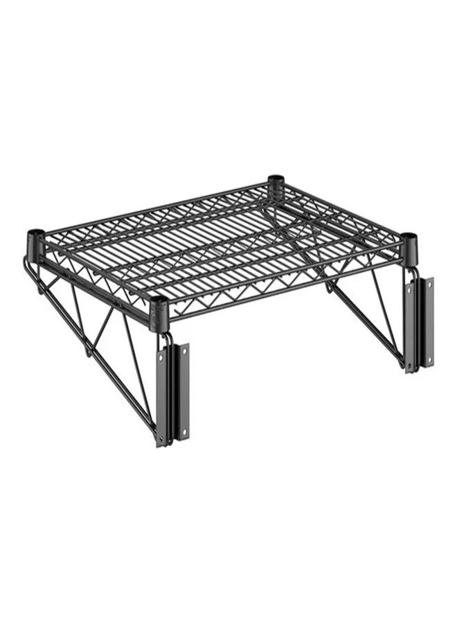 FixtureDisplays 18" Wide Black Epoxy Wire Wall Mount Shelf WS-460EB1824WSK-NPF - Image 1