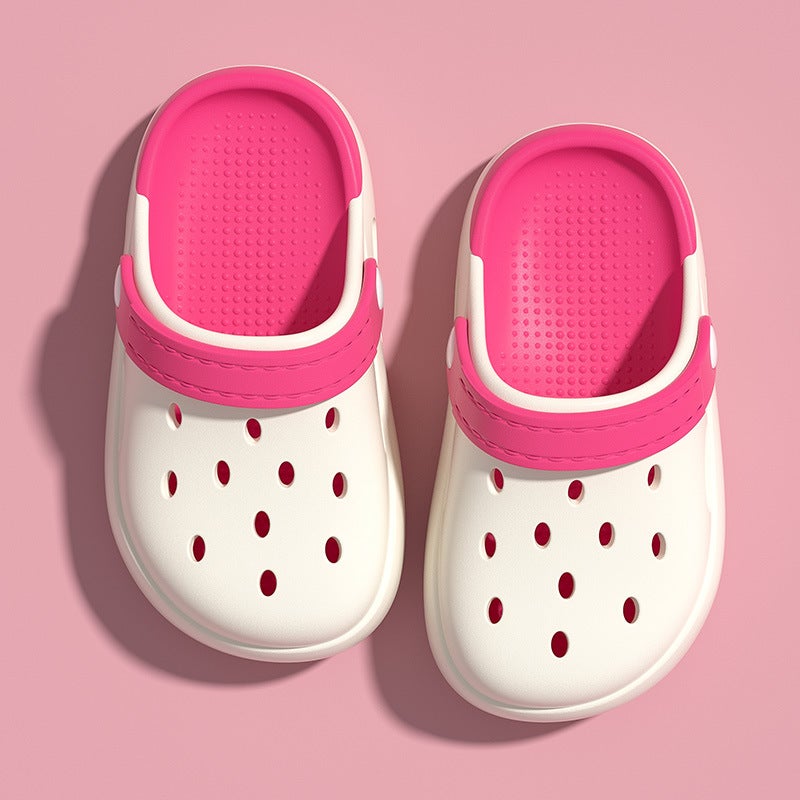 Diy Various Patterns Children'S Hole Shoes Boys Baotou Slippers Girls' Sandals Slippers Outdoor Children'S Shoes Trendy - Image 2
