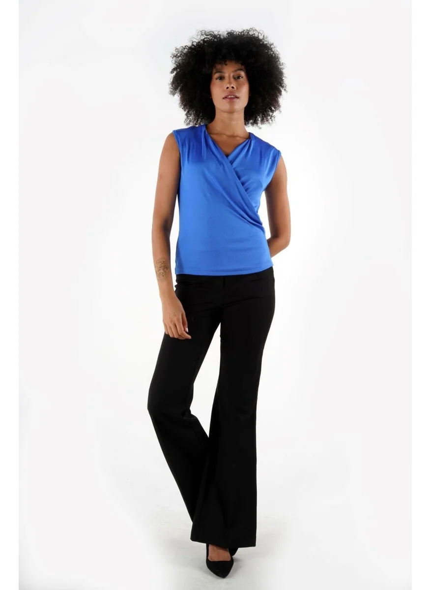 Alexander Gardi Double Breasted Sleeveless Blouse (B24-38001)