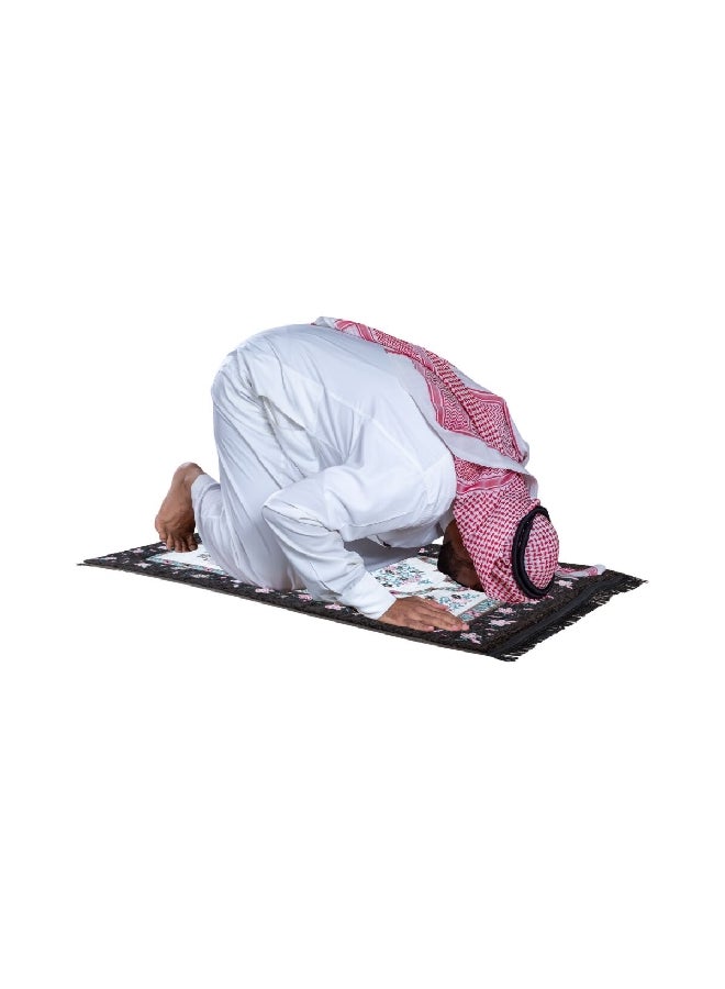 Celia Memory Foam Anti-Slip Backing Rectangular Floral Prayer Mat Multicolour 9.6 X 44.2 X 72.6 Cm Ht-05Ge - Image 3
