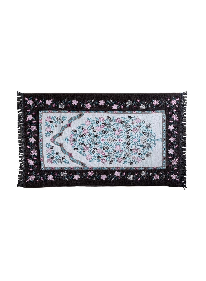 Celia Memory Foam Anti-Slip Backing Rectangular Floral Prayer Mat Multicolour 9.6 X 44.2 X 72.6 Cm Ht-05Ge - Image 2