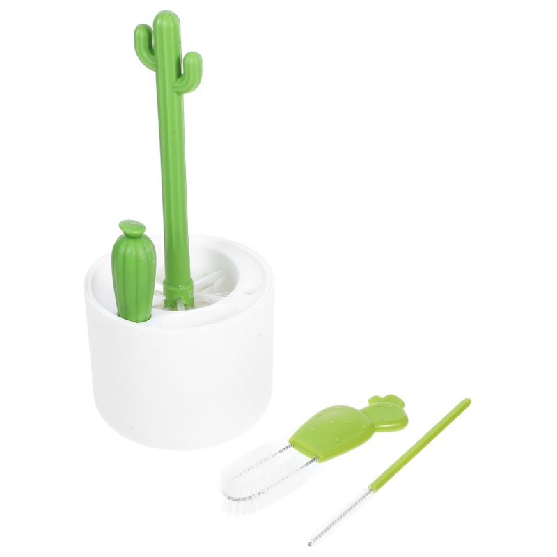 Minkissy Portable Bottle Brush Cleaner For Cups Bottles And Lids With Hanging Groove - Image 2
