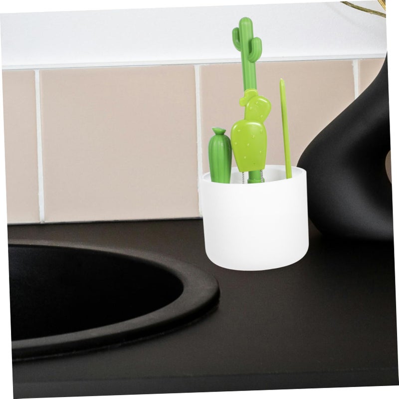 Minkissy Portable Bottle Brush Cleaner For Cups Bottles And Lids With Hanging Groove - Image 3