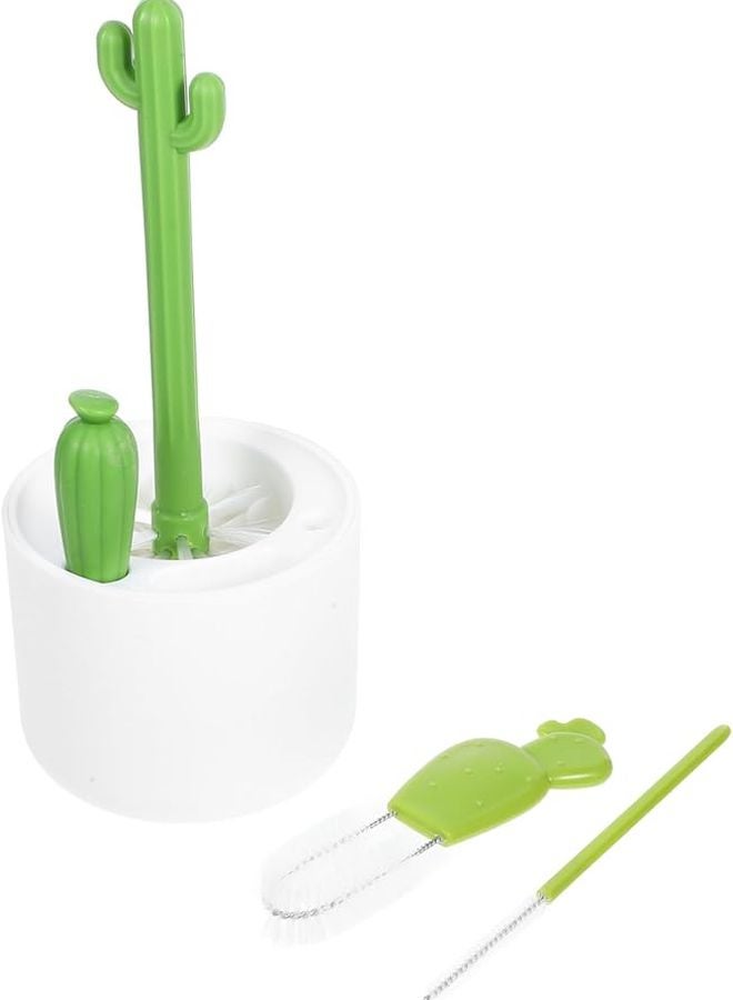 Minkissy Portable Bottle Brush Cleaner For Cups Bottles And Lids With Hanging Groove - Image 1