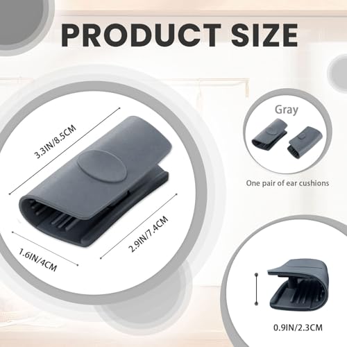 BangBoom 3 Pairs of Silicone Assist Handle Holder Grips, Heat Resistant Pot Handle Covers, Non Slip Cast Iron Pot Holder for Hot Skillets Pans Casserole Frying Cooking Cookware (Gray) - Image 2