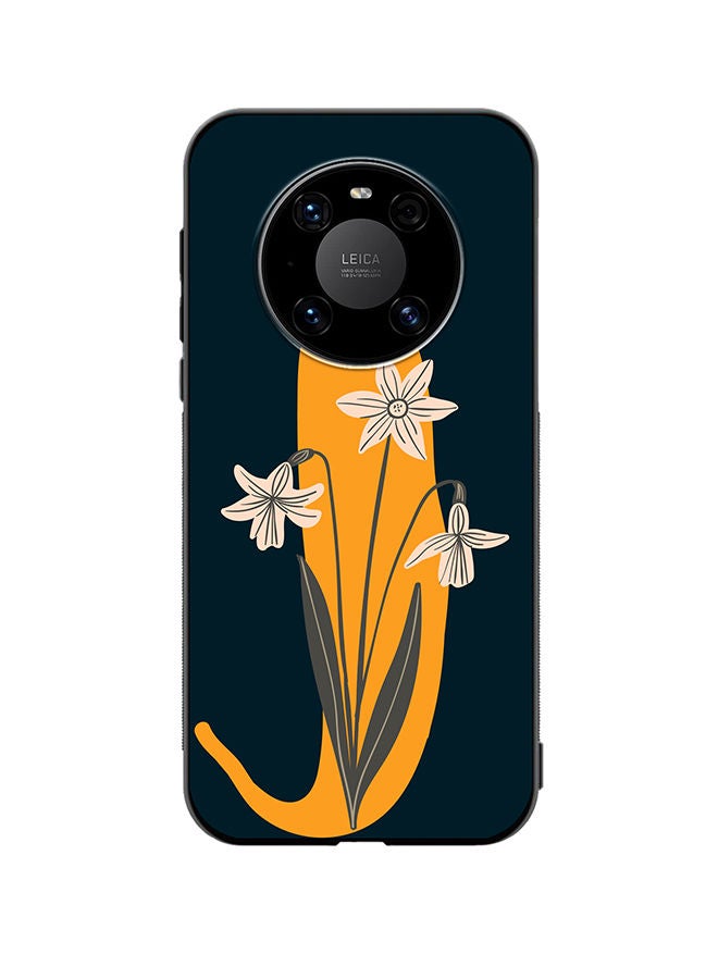 VR CREATIVE Protective Case Cover For Huawei Mate 40 Alphabet J Design Multicolour - Image 1