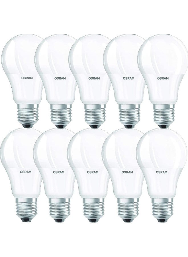 Osram Led Bulb E27 Value Lamp Clas A 8.5 W/6500K Cool White (Combo Pack Of 10) - Image 1