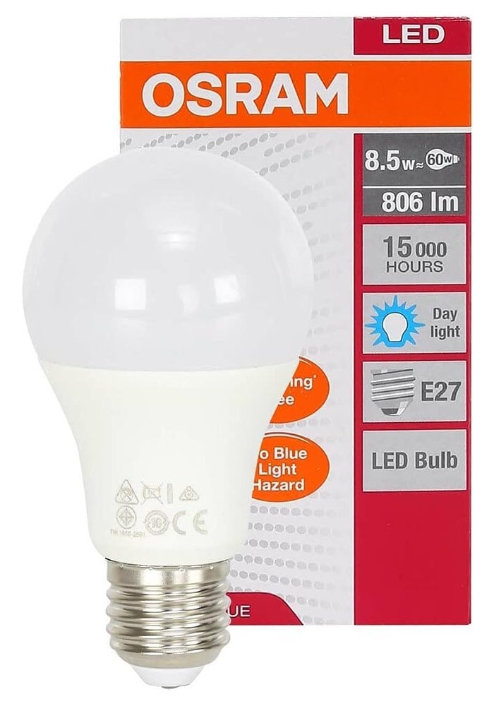 Osram Led Bulb E27 Value Lamp Clas A 8.5 W/6500K Cool White (Combo Pack Of 10) - Image 3