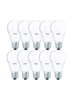 Osram 10-Piece E27 8 Watts Day Light Screw Base 6500K LED Bulb  - Image 1