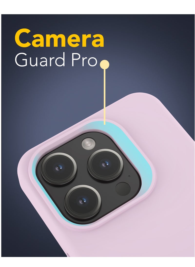 Remson Mag-X Magnetic Hybrid Protective Silicone Case  Compatible for iPhone 15 Pro Max 6.7 inches - Pink - Image 4