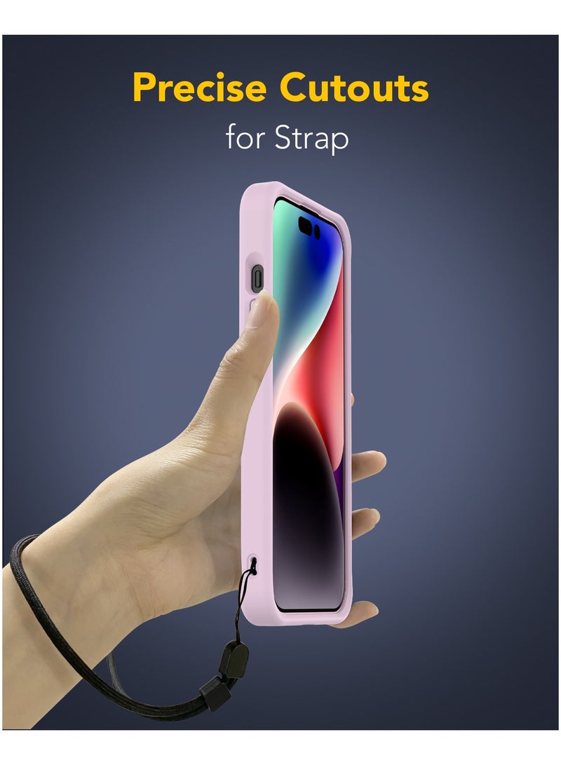 Remson Mag-X Magnetic Hybrid Protective Silicone Case  Compatible for iPhone 15 Pro Max 6.7 inches - Pink - Image 2