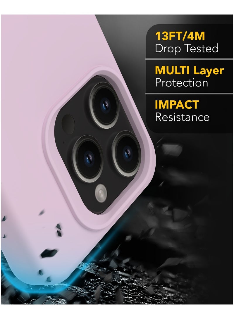 Remson Mag-X Magnetic Hybrid Protective Silicone Case  Compatible for iPhone 15 Pro Max 6.7 inches - Pink - Image 5