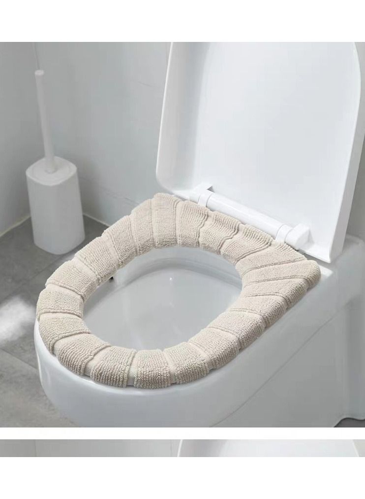 NIBEMINENT Toilet seat cover toilet seat cushion elastic washable household toilet seat mat 
