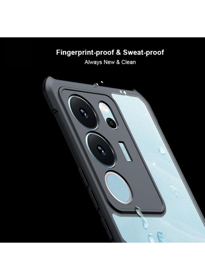 Case Compatible with Realme GT 7 Pro, [Droproof] [Sweat-Proof] [Fingerprint-Proof] Shockproof Protective Phone Case -Black
