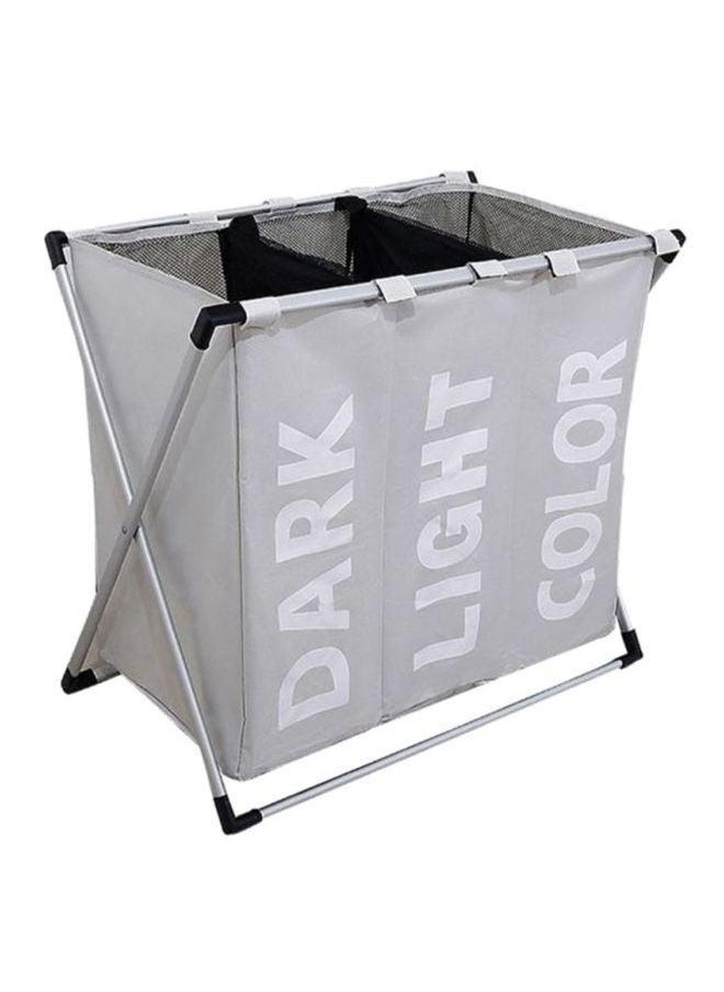 MARGOUN Multipurpose Laundry Basket Grey 64x38x58cm 