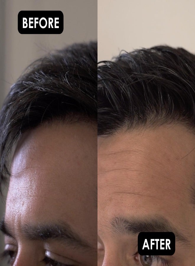 Rolda Black Hair Gel for Men - Medium Hold Styling Gel with Activated Charcoal for Wet Look - Covers Grays & Enhances Black Hair - Flake + Alcohol Free (8.81 oz) - Image 5