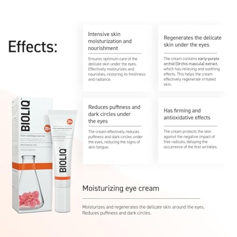 BIOLIQ 25+ MOISTURIZING EYE CREAM DAY & NIGHT 15ML - Image 4