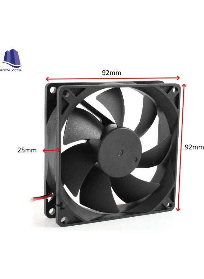 Royal Apex Silent Brushless Cooling Fan For Computer Cpu System Heatsink Graphics And Multi Use 92X92X25Mm 24V - Image 3
