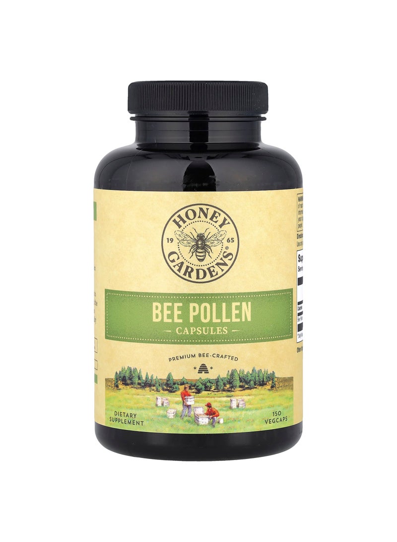 Bee Pollen, 150 Vegcaps (500 mg per Capsule)