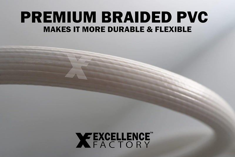 EXCELLENCE FACTORY EXCELLENCE FACTORY Flexible PVC Washing Machine Pipe For Fully Automatic Top Load Front Loading Washing Machine Inlet Pipe Water Inflow Hose Tube With Universal Tap Connector Adapter 2 Meter - Image 2