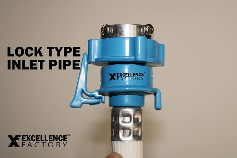 EXCELLENCE FACTORY EXCELLENCE FACTORY Flexible PVC Washing Machine Pipe For Fully Automatic Top Load Front Loading Washing Machine Inlet Pipe Water Inflow Hose Tube With Universal Tap Connector Adapter 2 Meter - Image 3
