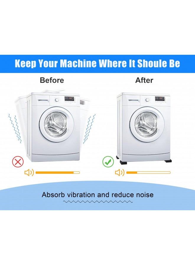 MYLIFEUNIT وسادات ماص للصدمات من MyLifeUNIT EVA، واقي مطاطي مضاد للاهتزاز لغسالة الملابس، مجفف، جهاز المشي (8 قطع) - Image 4