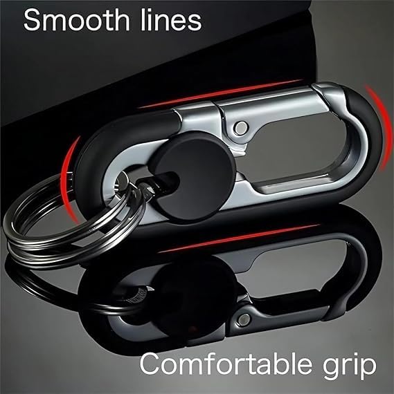 BIRDLINE Multifunctional Car Keychain for Men & Women – Metal Key Ring, Durable, Stylish & Versatile Key Holder for Car, Bike, Bags & Gifts – Sleek Modern & Classic Design. - Image 3