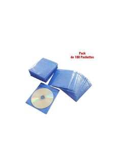 Chensin 100-Piece CD/DVD Pouches Blue  - Image 1