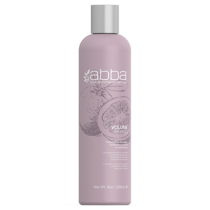 ABBA Volume Shampoo, Grapefruit & Lemongrass, 8 Fl Oz - Image 1