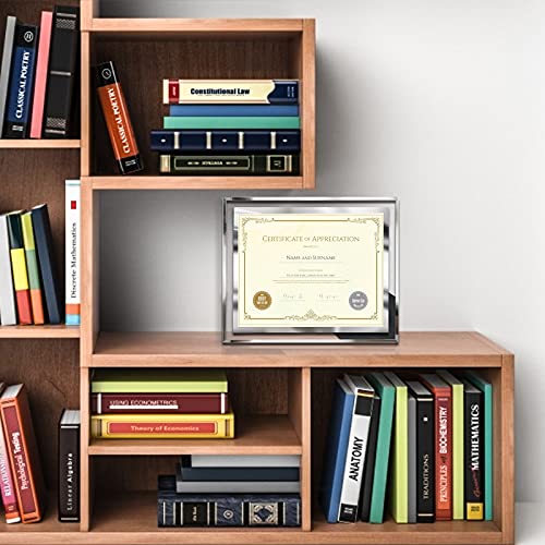 SESEAT 8.5 x 11 Certificate Document Frame Packs4 Diploma Glass Picture Frames for Tabletop - Image 4